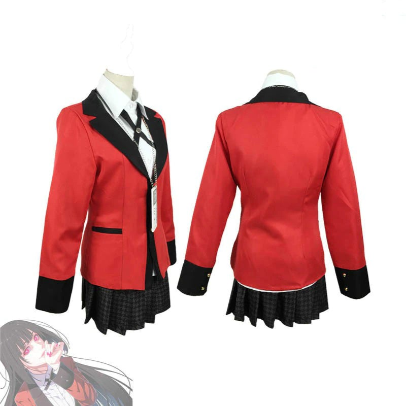 Kakegurui - Yumeko Jabami / Saotome Meari / Runa Yomozuki Cosplay Costume-anime costume-Animee Cosplay