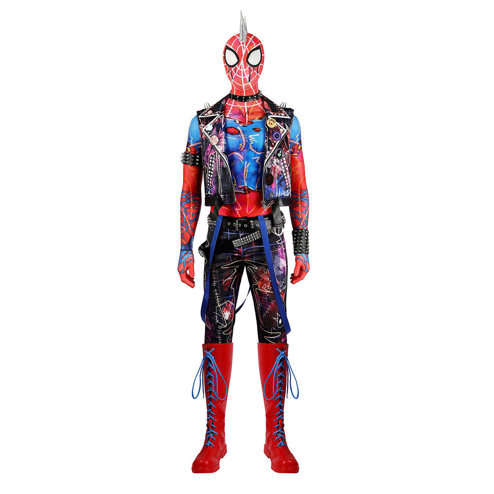 Spider-Man: Across The Spider-Verse Spider-Punk Hobart 'Hobie' Brown (with boots)-movie/tv/game costume-Animee Cosplay