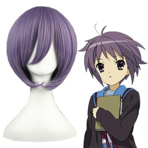 Suzumiya Haruhi No Yuuutu - Nagato Yuki-Cosplay Wig-Animee Cosplay