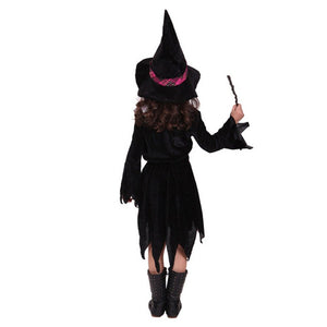 Halloween Girl Witch Costume With Accessories (For Kid)-Kid Costume-Animee Cosplay