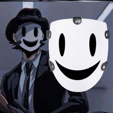 Load image into Gallery viewer, Anime High-Rise Invasion Tenkuu Shinpan Cosplay Mask / White Face Cover Smiley Plastic Cosplay Props-Mask-Animee Cosplay