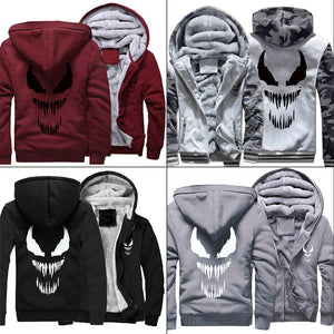 Venom Zipper Hoodie / Hooded Sweatshirt-Hoodie-Animee Cosplay