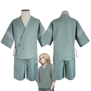 Anime Tokyo Revengers Mikey Cosplay Costume Kimono Set-anime costume-Animee Cosplay