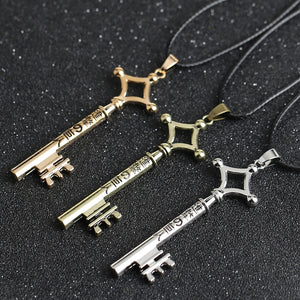 Attack On Titan Necklace Eren Key Shingeki No Kyojin Pendant-Cosplay Accessories-Animee Cosplay