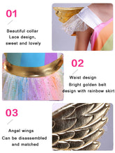 Load image into Gallery viewer, Rainbow Unicorn Costume Tutu Lace Dress-Kid Costume-Animee Cosplay