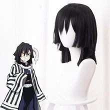 Load image into Gallery viewer, Demon Slayer-Iguro Obanai-Cosplay Wig-Animee Cosplay