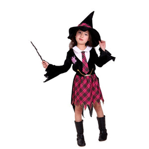 Halloween Girl Witch Costume With Accessories (For Kid)-Kid Costume-Animee Cosplay
