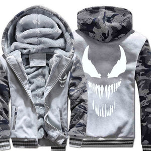 Venom Zipper Hoodie / Hooded Sweatshirt-Hoodie-Animee Cosplay