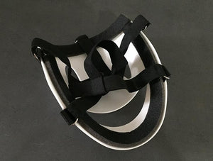 Anime High-Rise Invasion Tenkuu Shinpan Cosplay Mask / White Face Cover Smiley Plastic Cosplay Props-Mask-Animee Cosplay