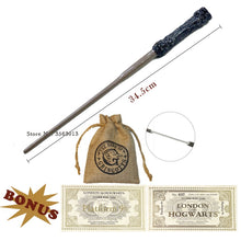 Load image into Gallery viewer, Harry Potter Metal Magic Wand with Freebies-Cosplay Accessories-Animee Cosplay