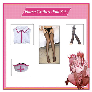 Chainsaw Man Cosplay Nurse Suit-anime costume-Animee Cosplay