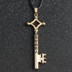 Attack On Titan Necklace Eren Key Shingeki No Kyojin Pendant-Cosplay Accessories-Animee Cosplay