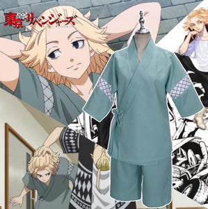 Anime Tokyo Revengers Mikey Cosplay Costume Kimono Set-anime costume-Animee Cosplay