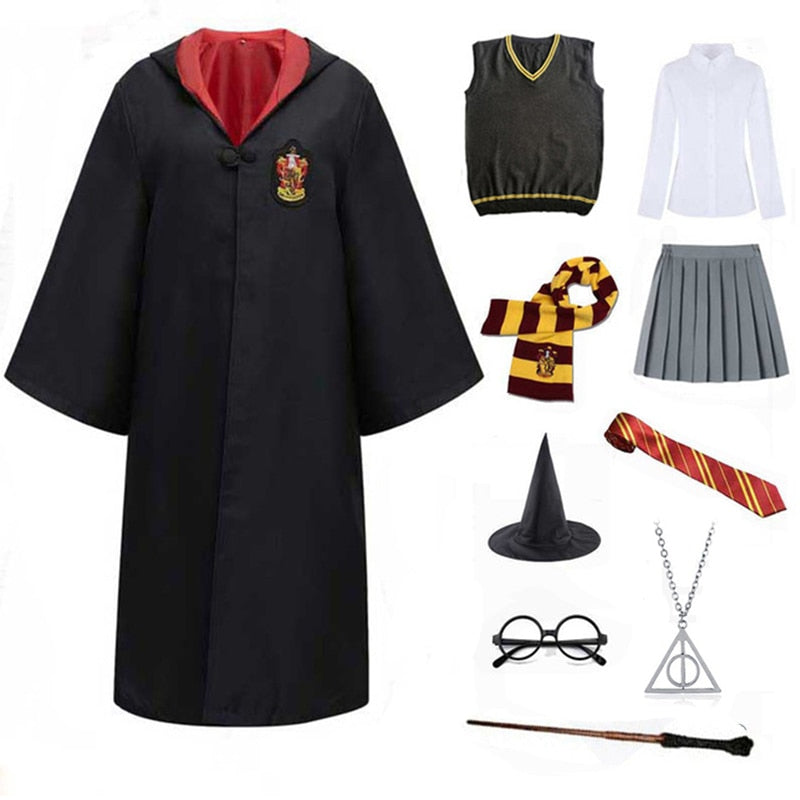 Harry Potter Cloak Costume & Accessories Full Set (For Adults)-movie/tv/game costume-Animee Cosplay