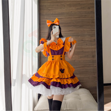 Load image into Gallery viewer, Halloween Lolita Maid Dress-Lolita Dress-Animee Cosplay