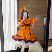 Load image into Gallery viewer, Halloween Lolita Maid Dress-Lolita Dress-Animee Cosplay