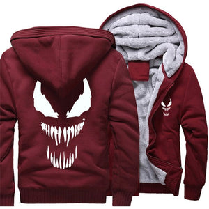 Venom Zipper Hoodie / Hooded Sweatshirt-Hoodie-Animee Cosplay