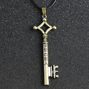 Attack On Titan Necklace Eren Key Shingeki No Kyojin Pendant-Cosplay Accessories-Animee Cosplay