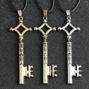 Attack On Titan Necklace Eren Key Shingeki No Kyojin Pendant-Cosplay Accessories-Animee Cosplay