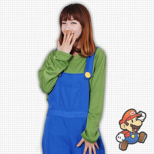 Super Mario-MARIO Green-anime costume-Animee Cosplay