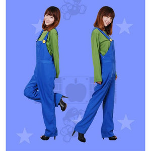 Super Mario-MARIO Green-anime costume-Animee Cosplay