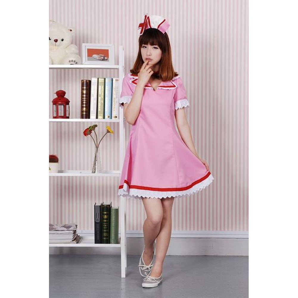 VOCALOID-Luka Nurse Uniform (Pink)-anime costume-Animee Cosplay