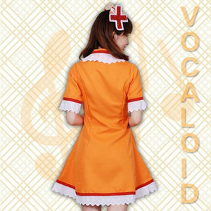VOCALOID-Kagamine Nurse Uniform (Orange)-anime costume-Animee Cosplay