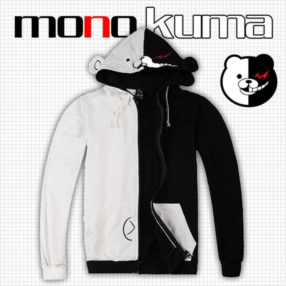 Felpa Con Cappuccio Cosplay Danganronpa Monokuma &ndash; Uomo Donna Sweatshirt 3D