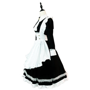 Long Sleeves Long One Piece Lolita Maid Dress-Lolita Dress-Animee Cosplay