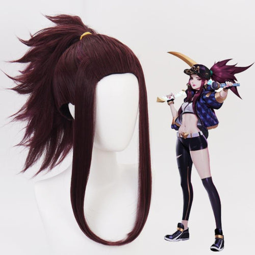 League of Legends [LOL] K/DA - Akali-Cosplay Wig-Animee Cosplay