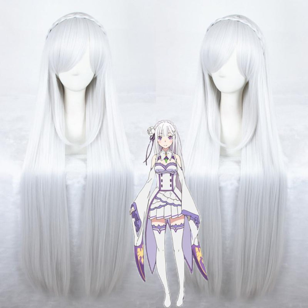 Zero kara Hajimeru Isekai Seikatsu - Emilia-Cosplay Wig-Animee Cosplay