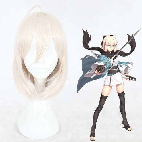 Fate/Grand Order Okita Souji-Cosplay Wig-Animee Cosplay