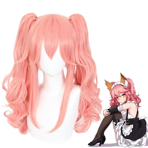 Fate/Grand Order-Tamamo no Mae - Curly-Cosplay Wig-Animee Cosplay