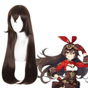 Genshin Impact-Amber-cosplay wig-Animee Cosplay