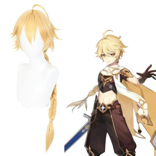 Genshin Impact-Traveler Aether-Cosplay Wig-Animee Cosplay