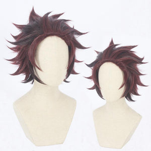 Demon Slayer-Kamado Tanjiro-cosplay wig-Animee Cosplay