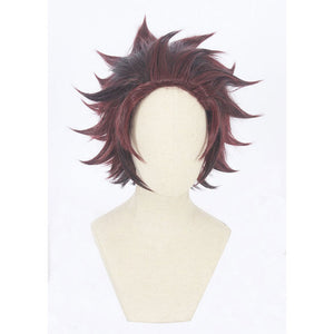 Demon Slayer-Kamado Tanjiro-cosplay wig-Animee Cosplay