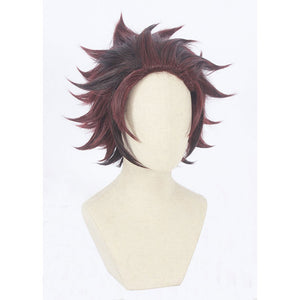 Demon Slayer-Kamado Tanjiro-cosplay wig-Animee Cosplay