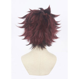 Demon Slayer-Kamado Tanjiro-cosplay wig-Animee Cosplay