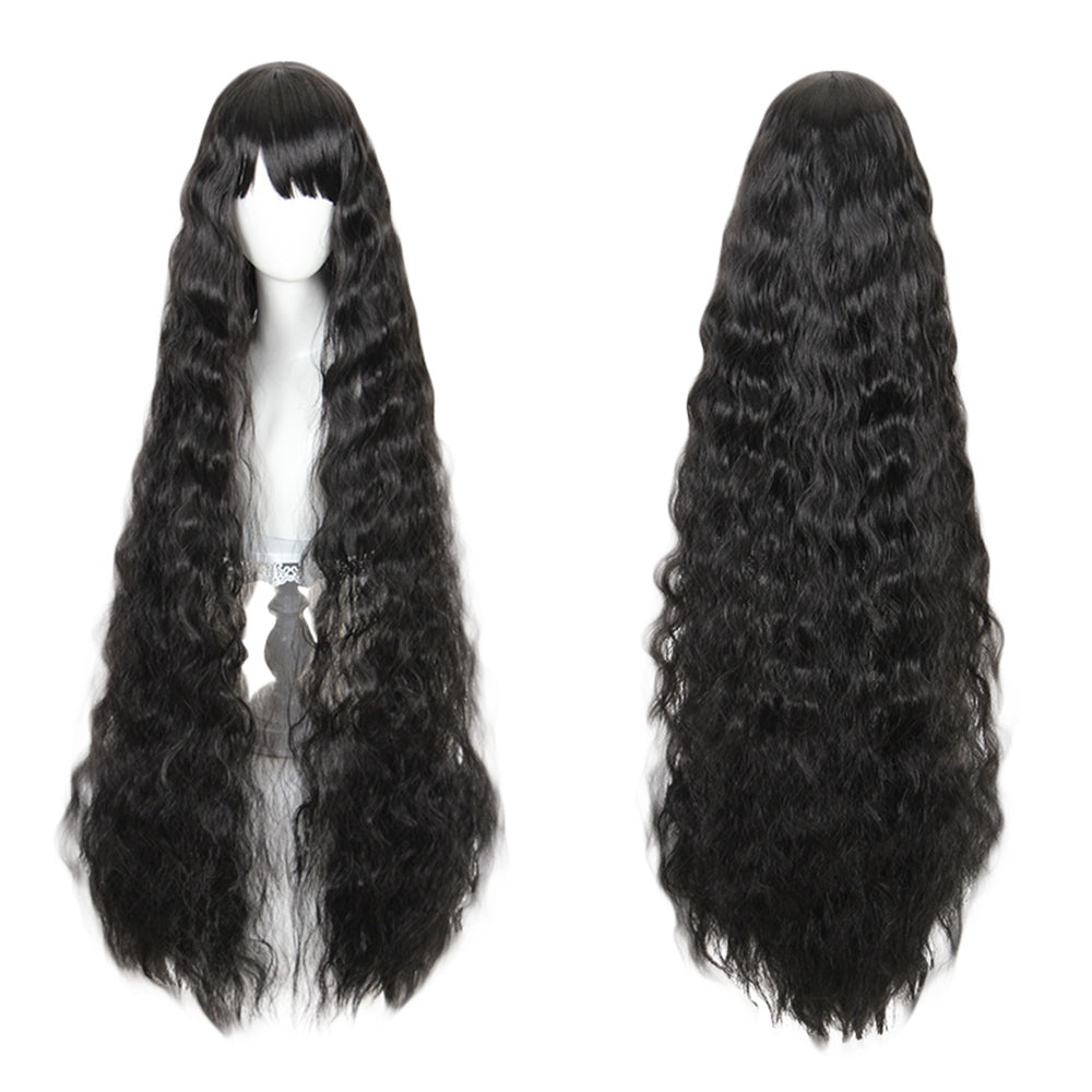 Waist Length Wavy Black Lolita Wig-lolita wig-Animee Cosplay