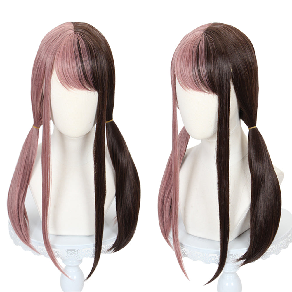 Long Straight Fashion Taro and Dark Brown Jirai Kei Yamikawaii Yandere Lolita Hair Wig-lolita wig-Animee Cosplay