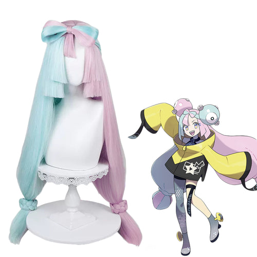 Pokemon Game - Iono-Cosplay Wig-Animee Cosplay