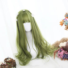 Load image into Gallery viewer, Sage Green Extra Long with Wavy Ends Lolita Wig-lolita wig-Animee Cosplay