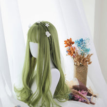 Load image into Gallery viewer, Sage Green Extra Long with Wavy Ends Lolita Wig-lolita wig-Animee Cosplay