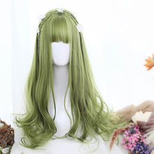 Load image into Gallery viewer, Sage Green Extra Long with Wavy Ends Lolita Wig-lolita wig-Animee Cosplay
