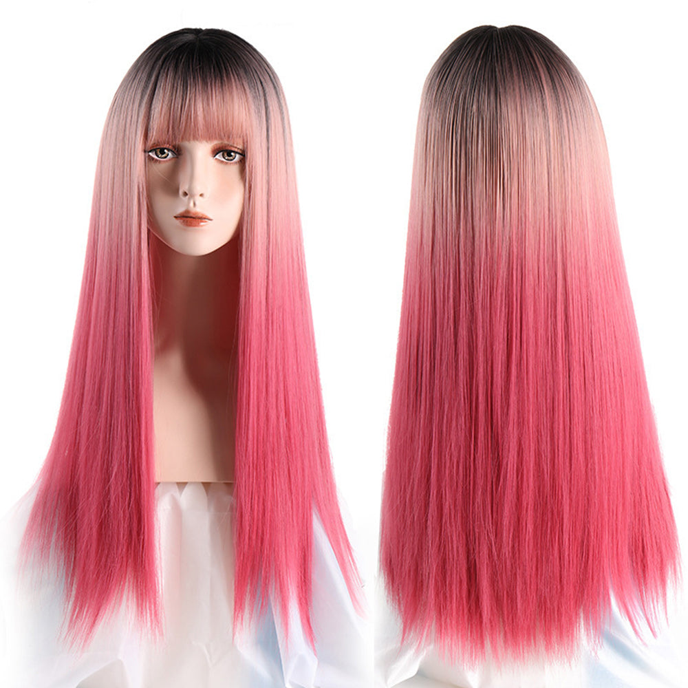 Black Pink Mixed Ombre Lolita Wig-Lolita Wig-Animee Cosplay