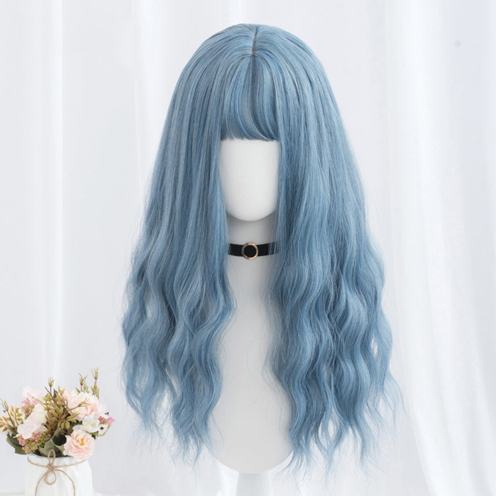 Royal Blue Willow Long Wave Lolita Wig-lolita wig-Animee Cosplay