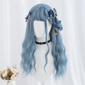 Royal Blue Willow Long Wave Lolita Wig-lolita wig-Animee Cosplay