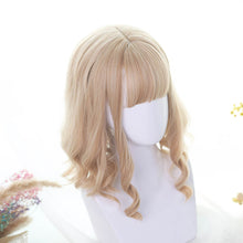 Load image into Gallery viewer, Honey Blonde Sweet Long Side Fringes Lolita Wig-lolita wig-Animee Cosplay
