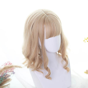 Honey Blonde Sweet Long Side Fringes Lolita Wig-lolita wig-Animee Cosplay